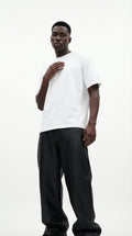 WHITE BASIC OVERSIZED T-SHIRT
